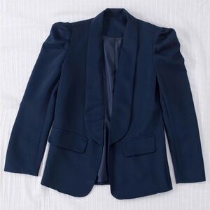 Asvivid Womens Puff Sleeve Blazers Casual Open Front Work Office Jackets Blazer